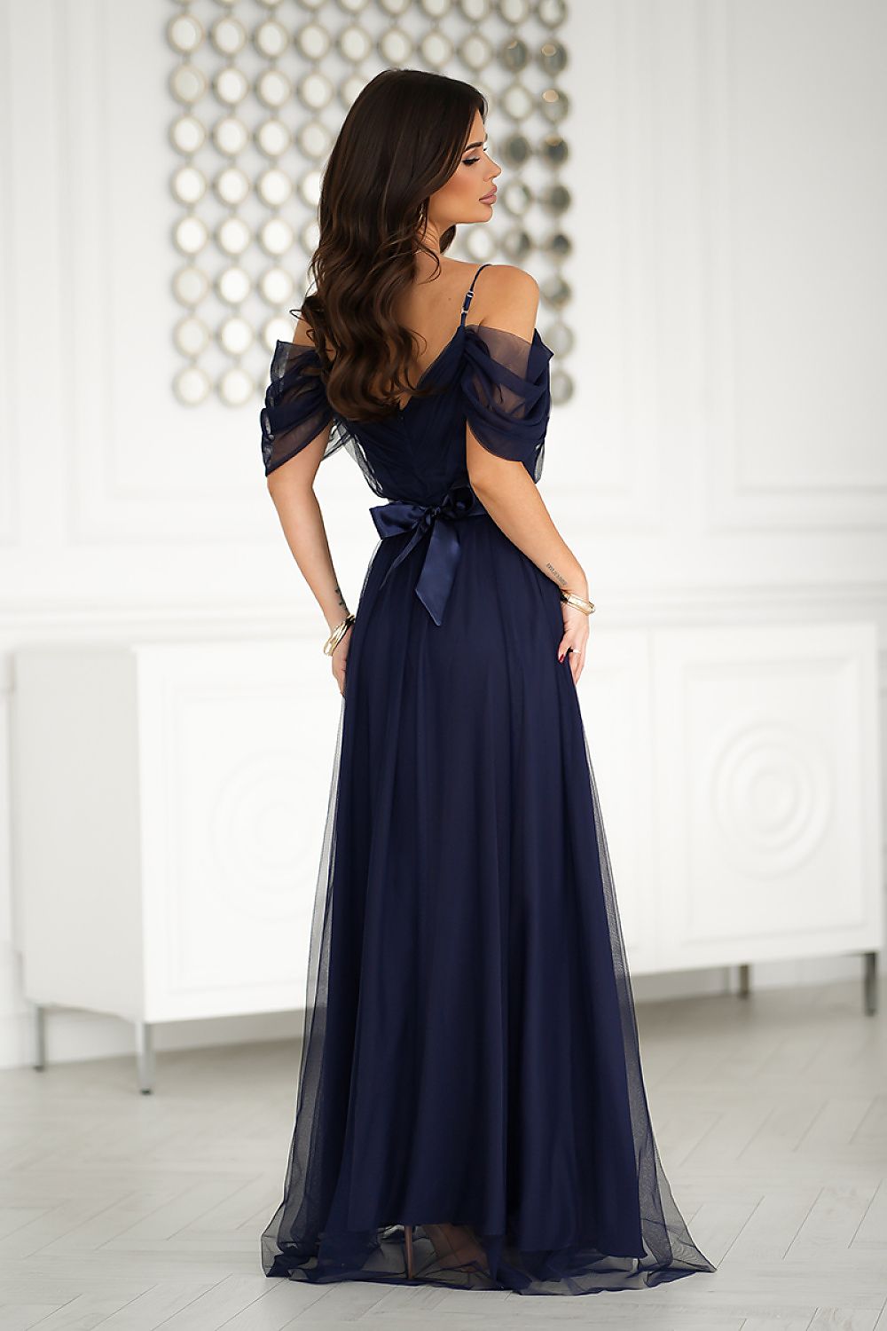 Evening dress Bicotone