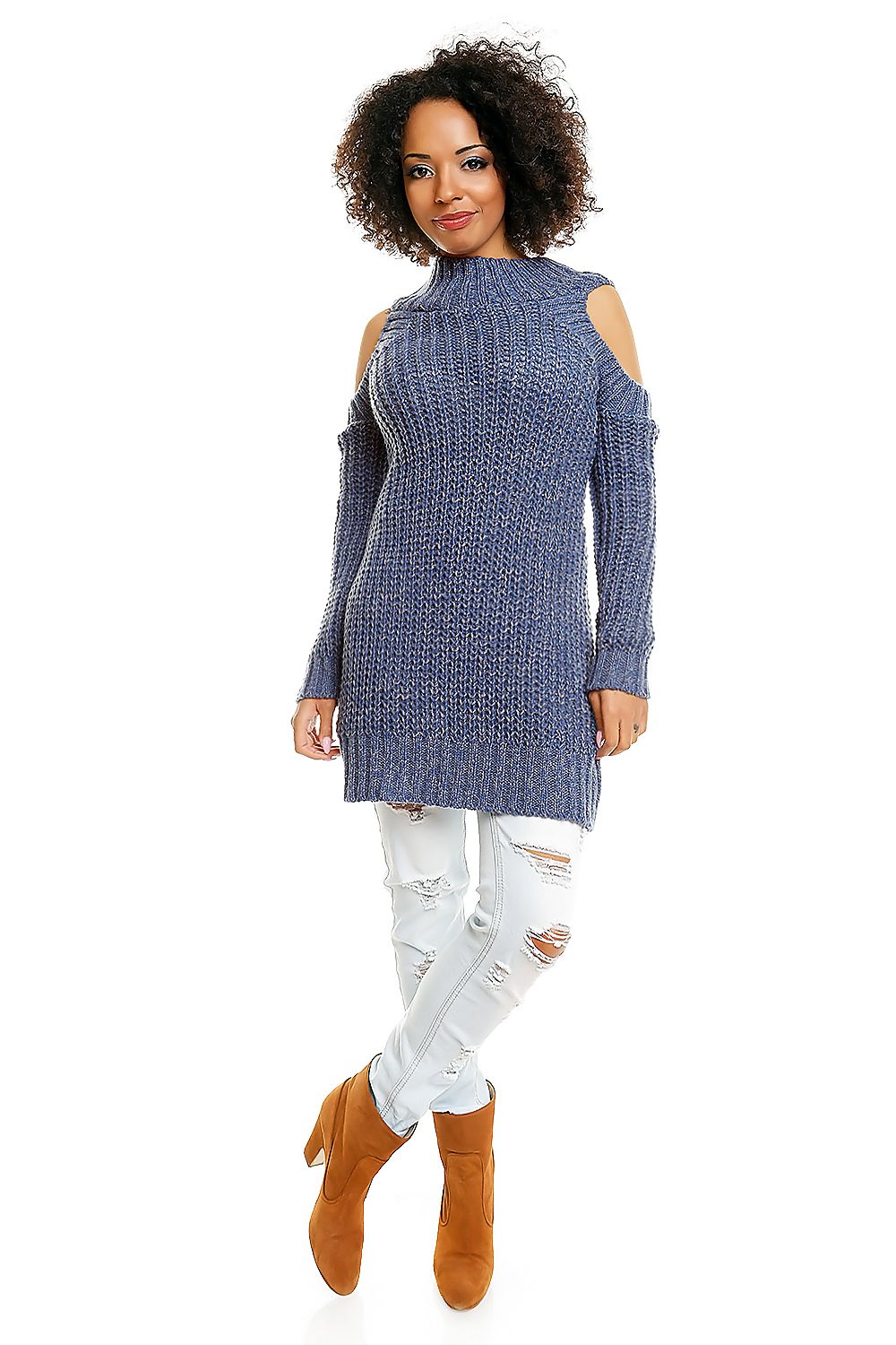  Hard-knitted jumper model 84345 PeeKaBoo 