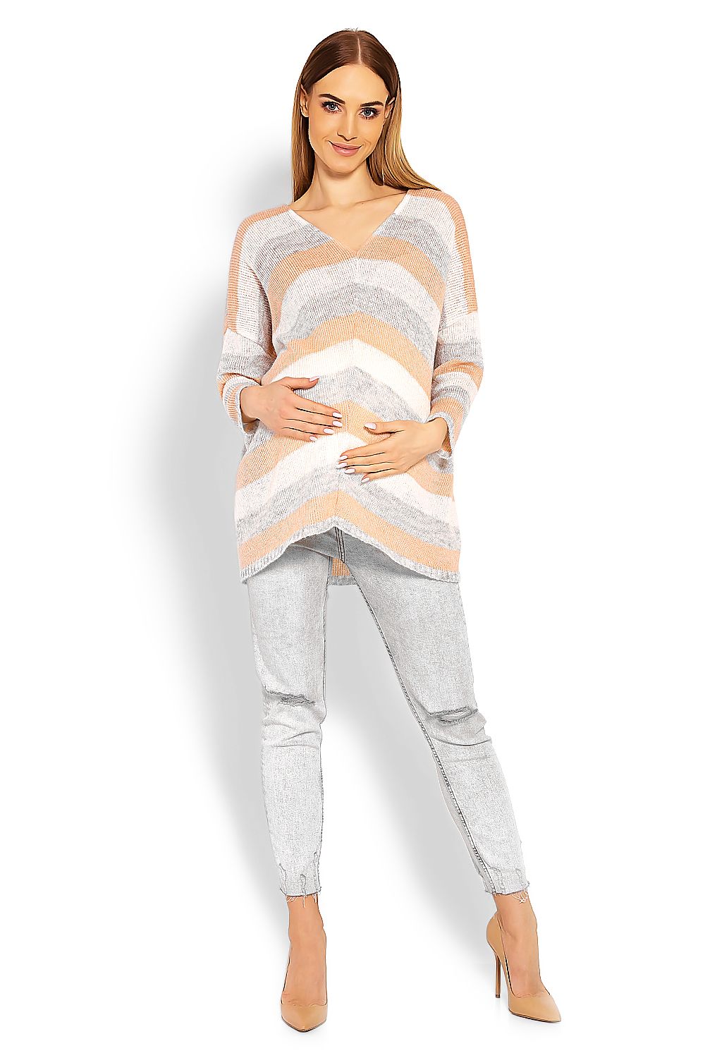  Pregnancy sweater model 114524 PeeKaBoo 