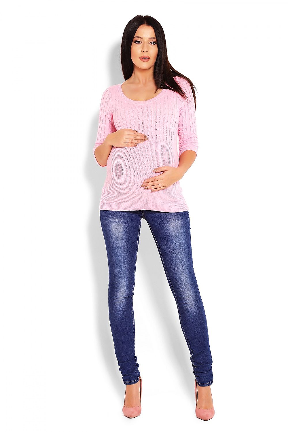  Pregnancy sweater model 123420 PeeKaBoo 