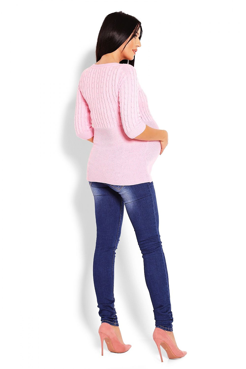  Pregnancy sweater model 123420 PeeKaBoo 