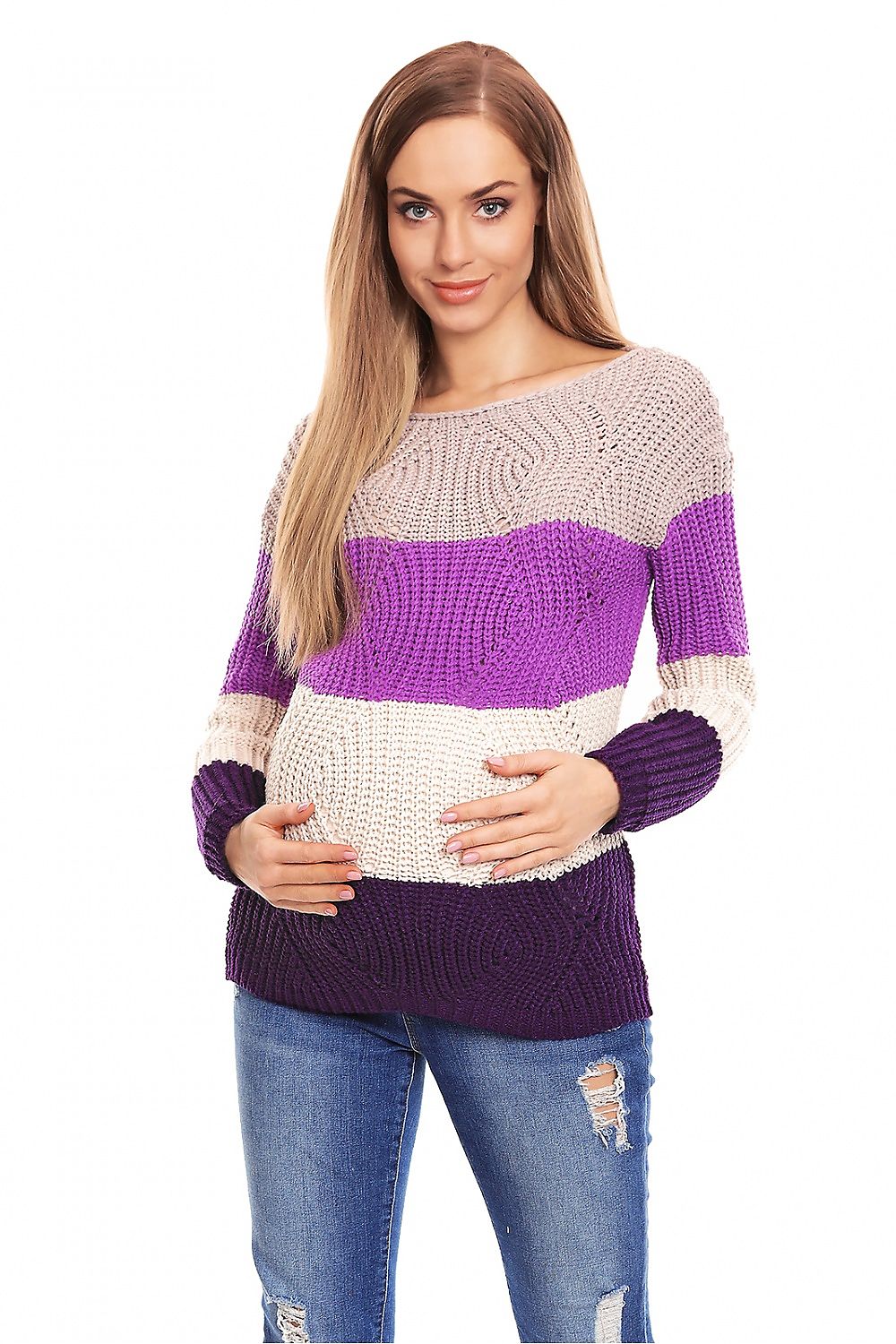  Pregnancy sweater model 132023 PeeKaBoo 