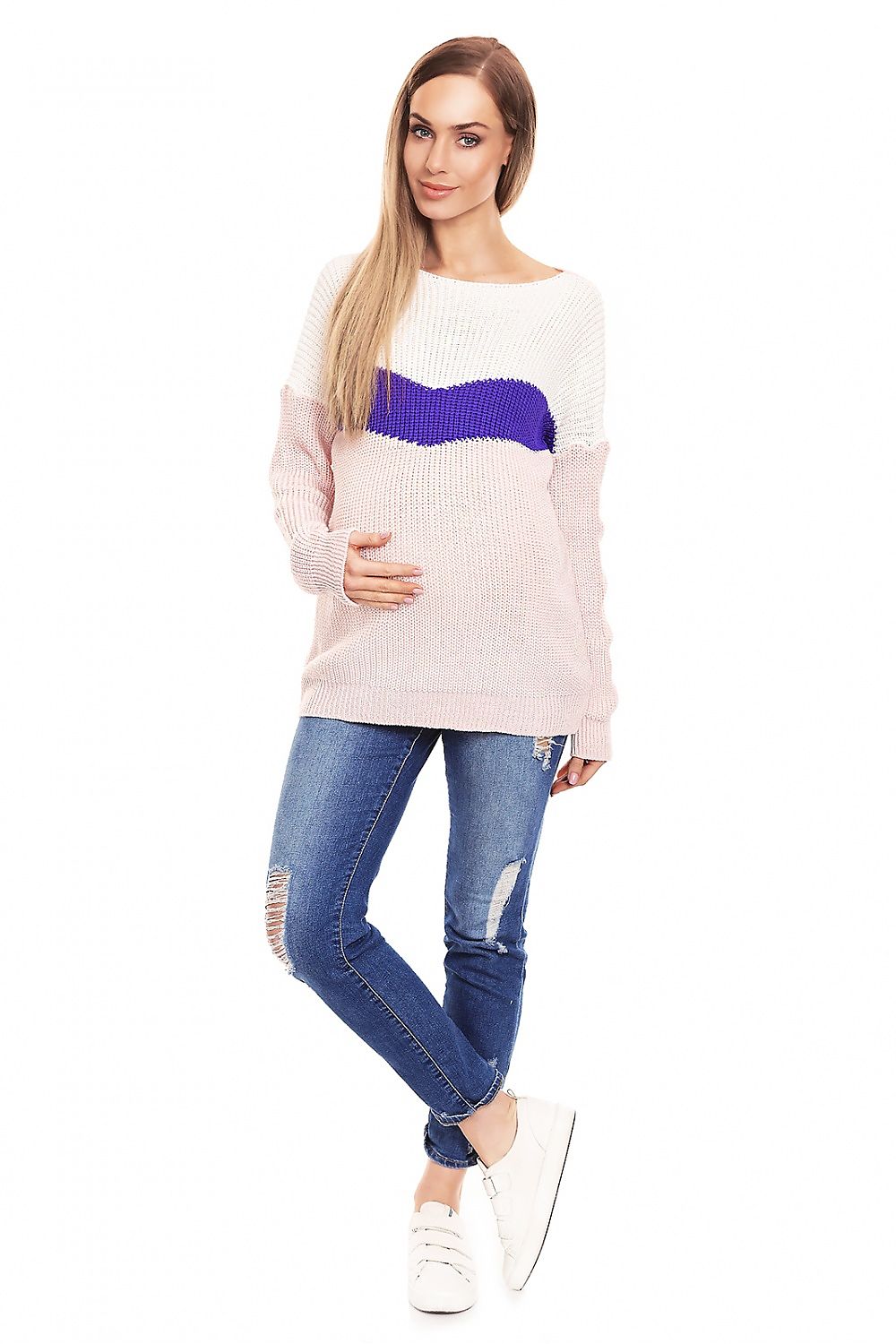  Pregnancy sweater model 132025 PeeKaBoo 